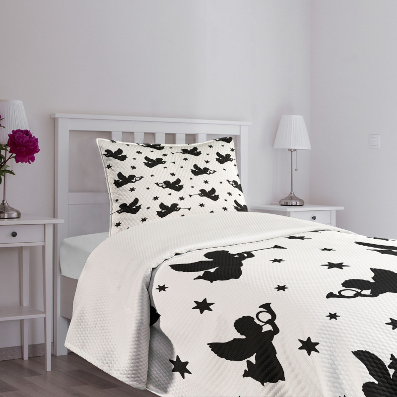 Cupid Fairy Yule Bedspread Set