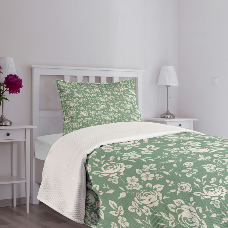 Victorian Rose Bouquet Bedspread Set