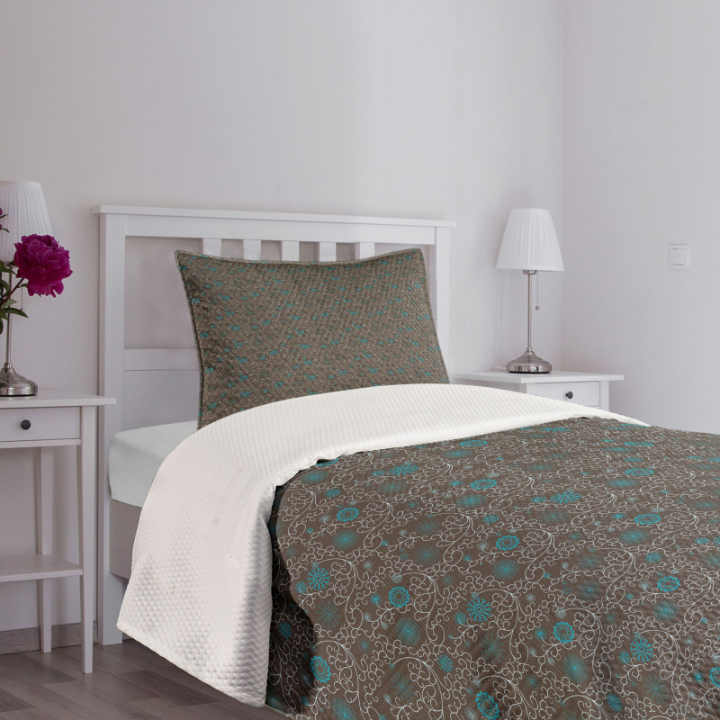 Eastern Lines Swirls Bedspread Set