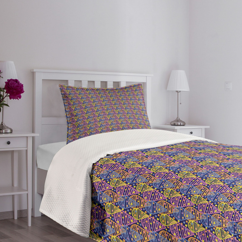 Memphis Ice Creams Bedspread Set