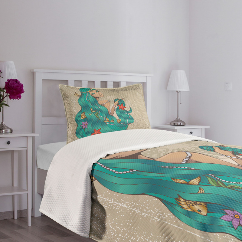 Lady Pearl Fish Bedspread Set