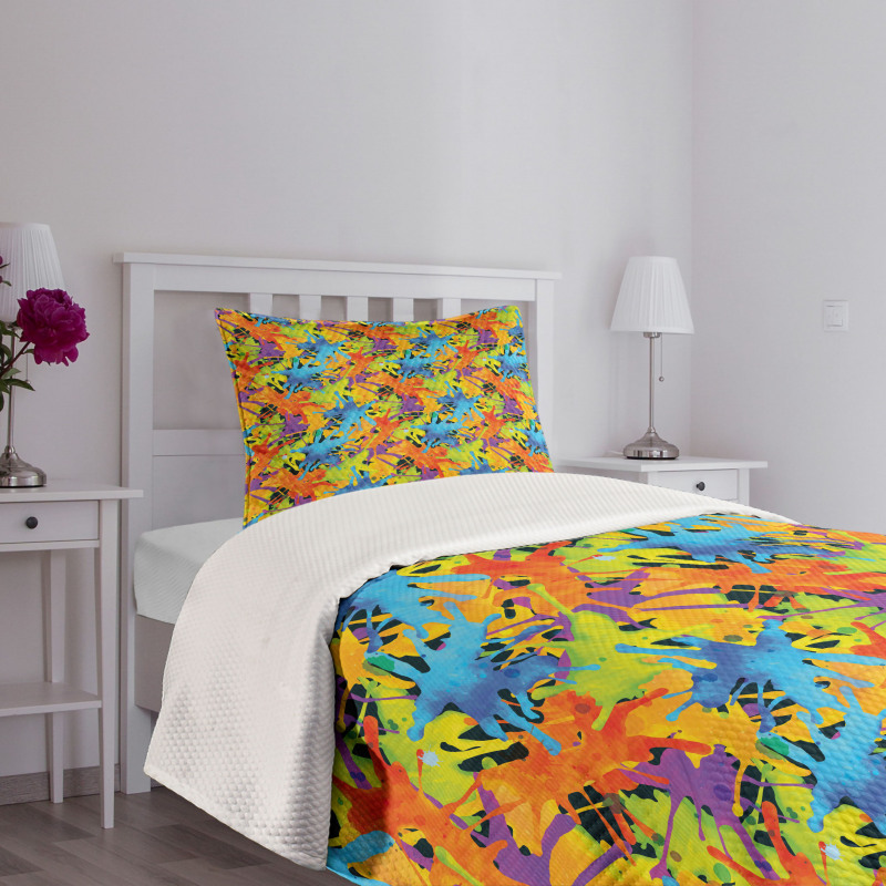 Color Splashes Funky Bedspread Set