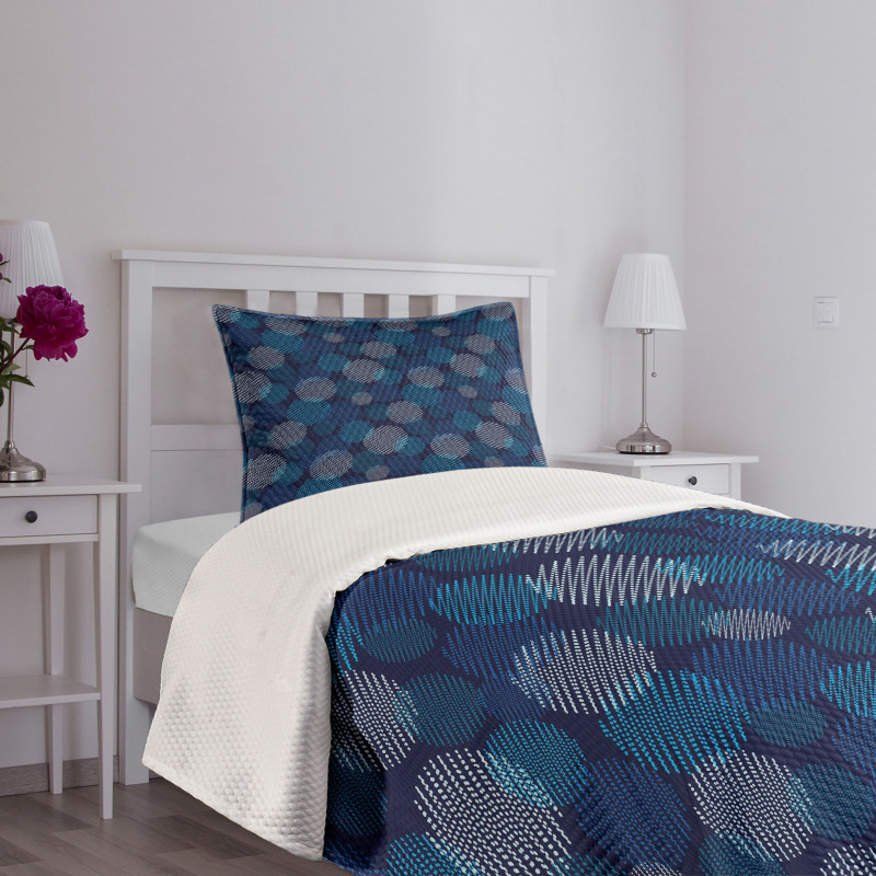 Modern Polka Dots Bedspread Set