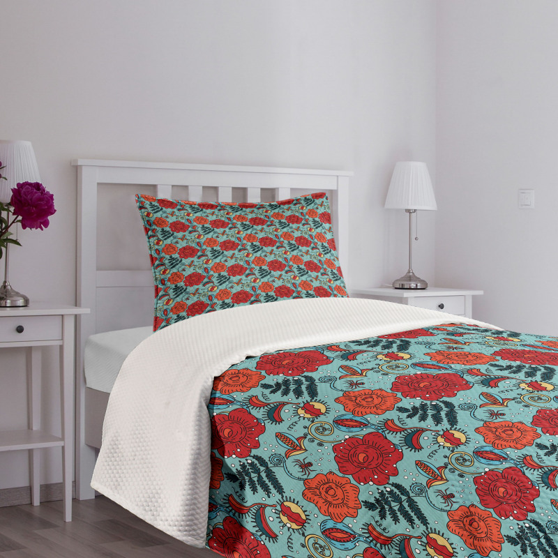 Venus Flytrap Flowers Bedspread Set