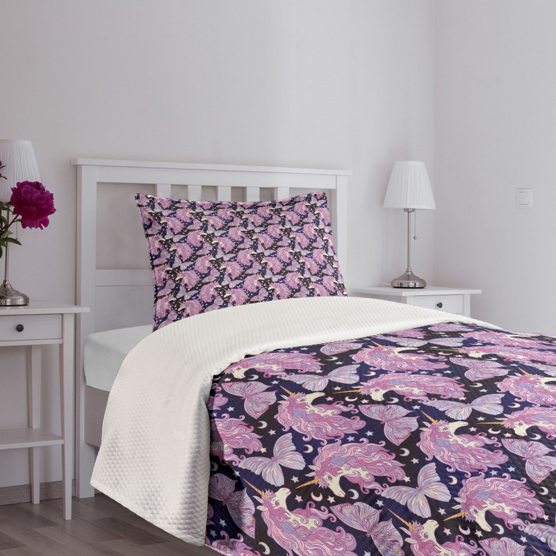 Butterfly Stars Moons Bedspread Set