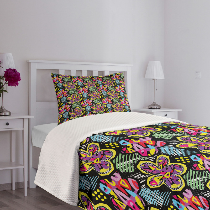 Vibrant Floral Bedspread Set