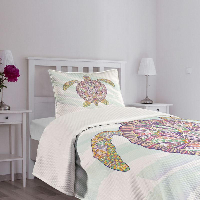 Shell of a Turtle Bedspread Set