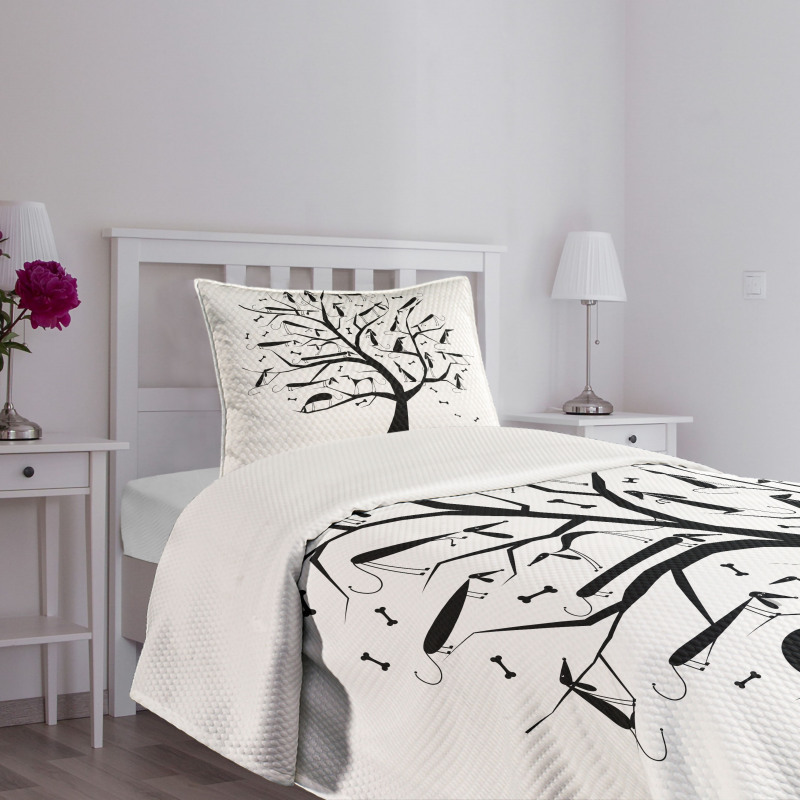 Autumn Season Tree Bedspread Set