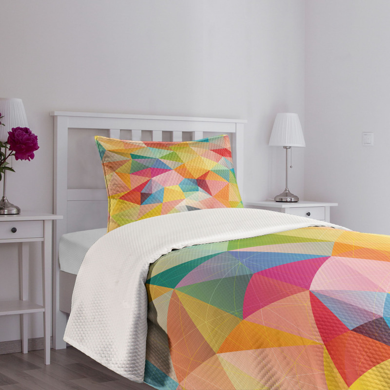 Polygonal Arrangement Bedspread Set