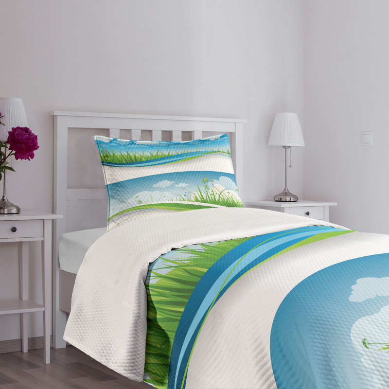 Fresh Summer Fields Eco Bedspread Set