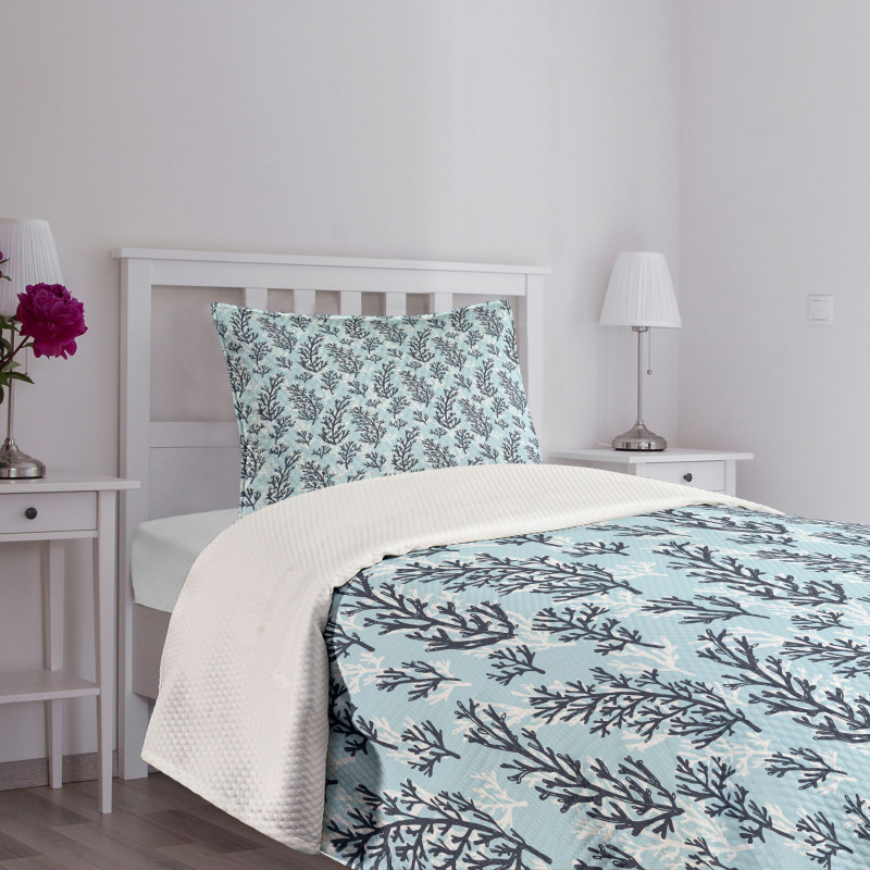 Coral Seaweed Bedspread Set