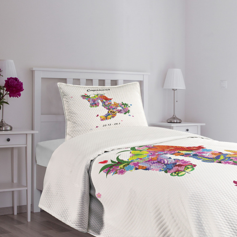 Foliage Butterfly Bedspread Set