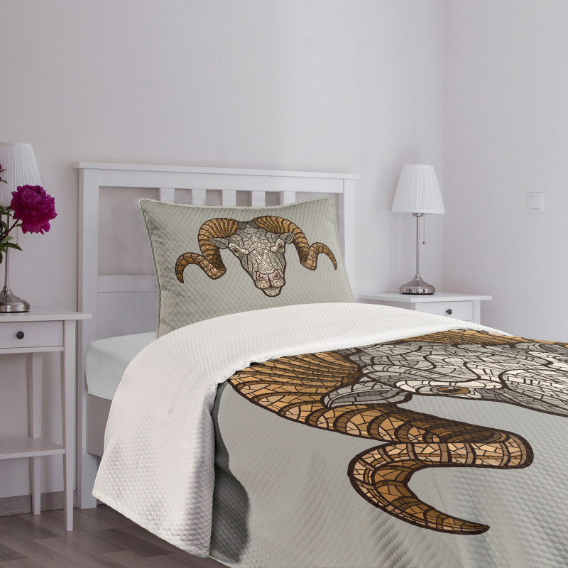 Ram Horns Bedspread Set