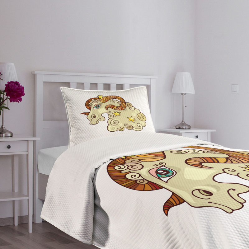 Comic Ram Stars Bedspread Set