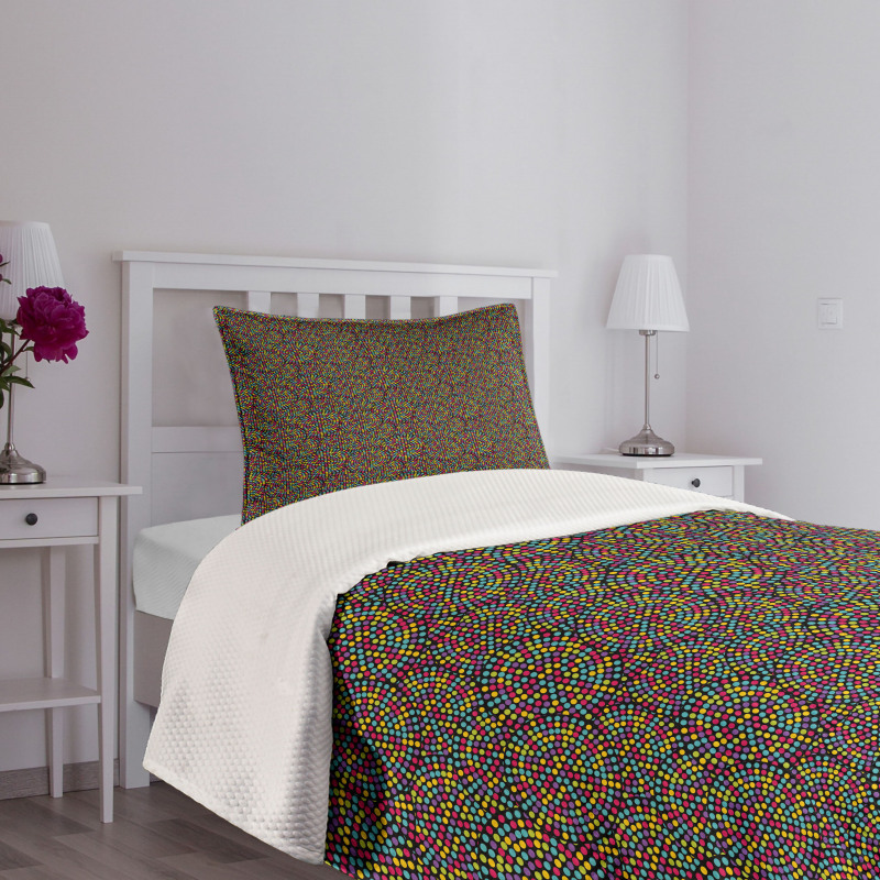 Polka Dotted Rounds Bedspread Set