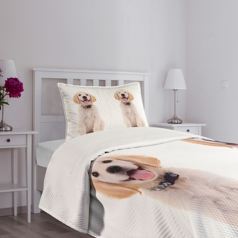 Happy Puppy Bedspread Set