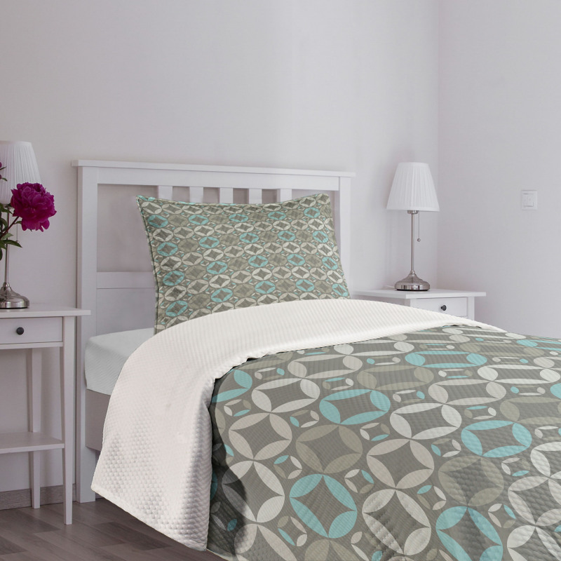 Retro Circles Bedspread Set