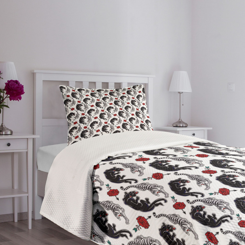 Tigers Passion Theme Bedspread Set