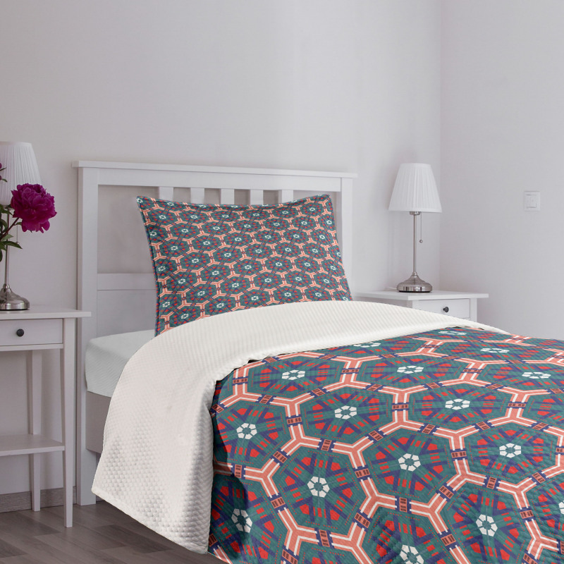 Hexagonal Tiles Bedspread Set