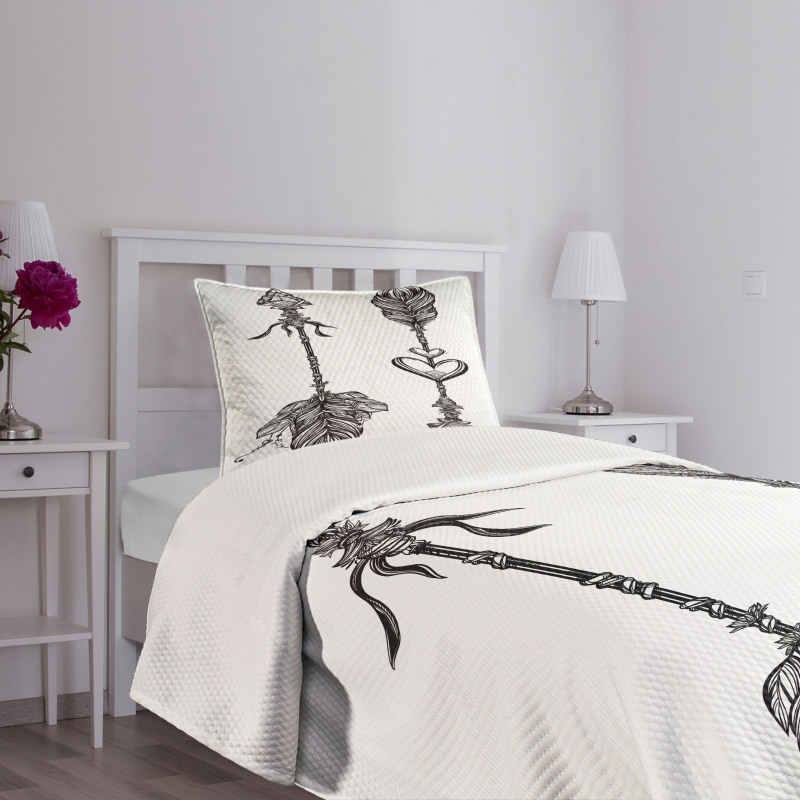 Monochrome American Arrows Bedspread Set