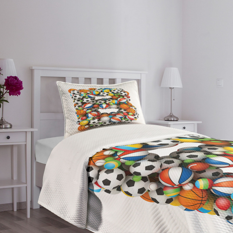 Game Athletism Theme Bedspread Set