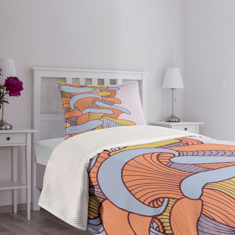 Abstract Doodle Season Bedspread Set