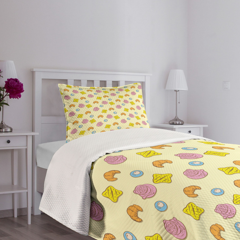 Morning Breakfast Food Bedspread Set