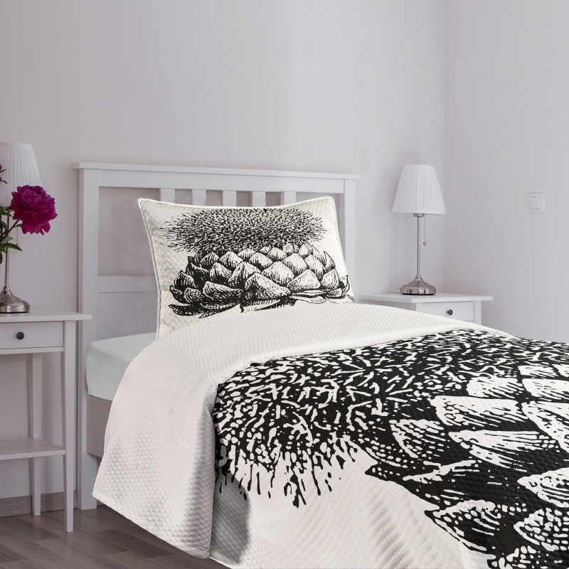 Blossoming Plants Bedspread Set