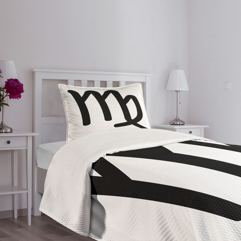 Monochrome Sign Bedspread Set