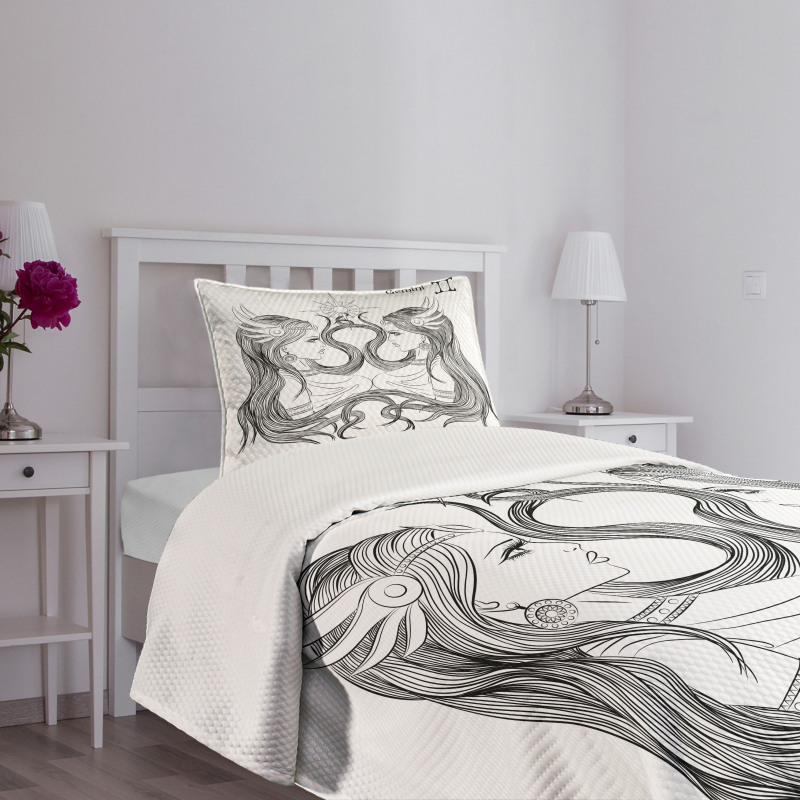 Twin Girls Art Bedspread Set