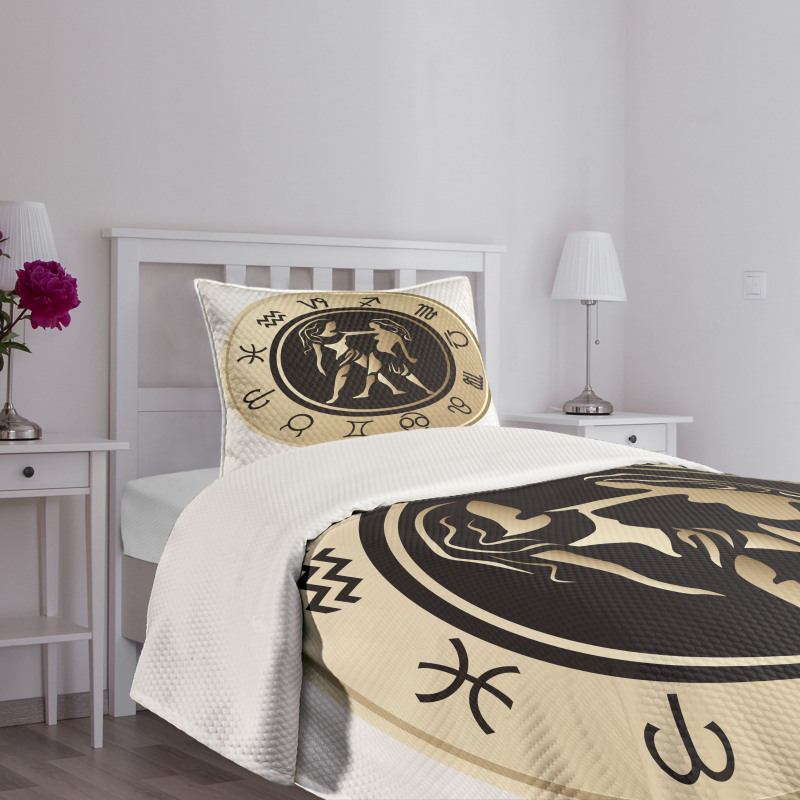 Circle and Twins Bedspread Set