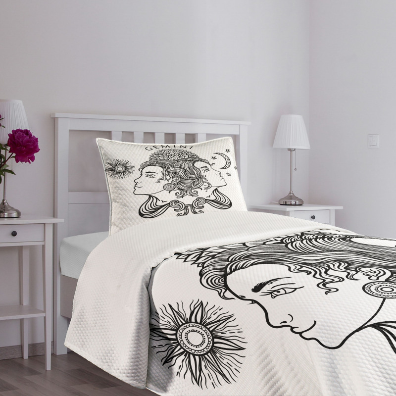 Mystic Happy Sad Bedspread Set