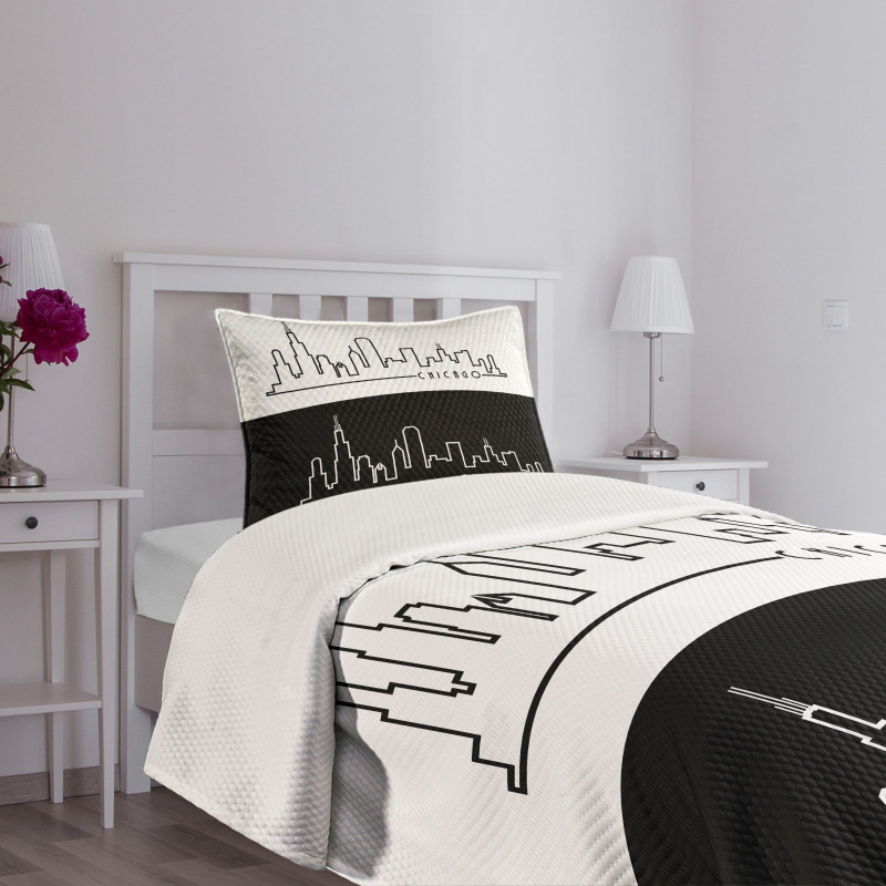 Minimalist City Bedspread Set