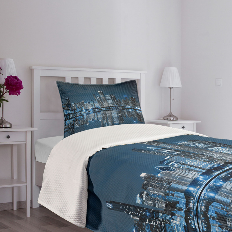 Sleeping City Bedspread Set