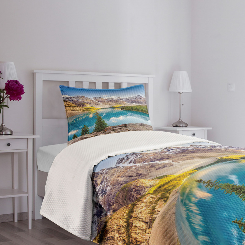 Moraine Lake Sunset Bedspread Set