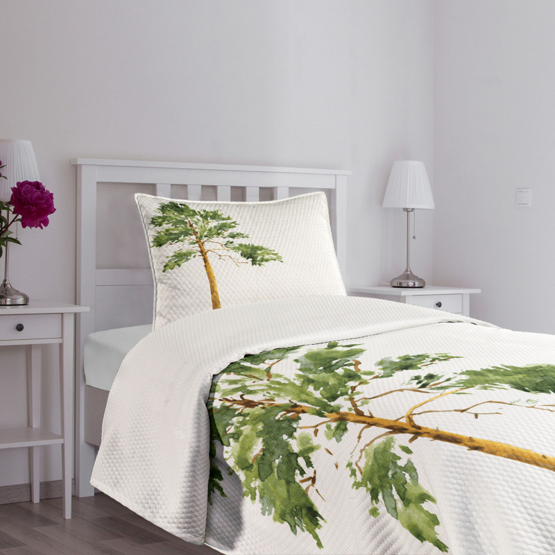 Aquarelle Nature Sketch Bedspread Set