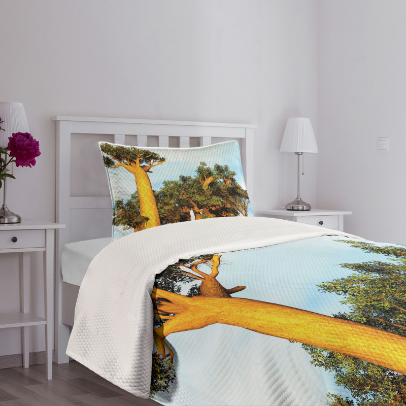 Tropical Baobabs Bedspread Set