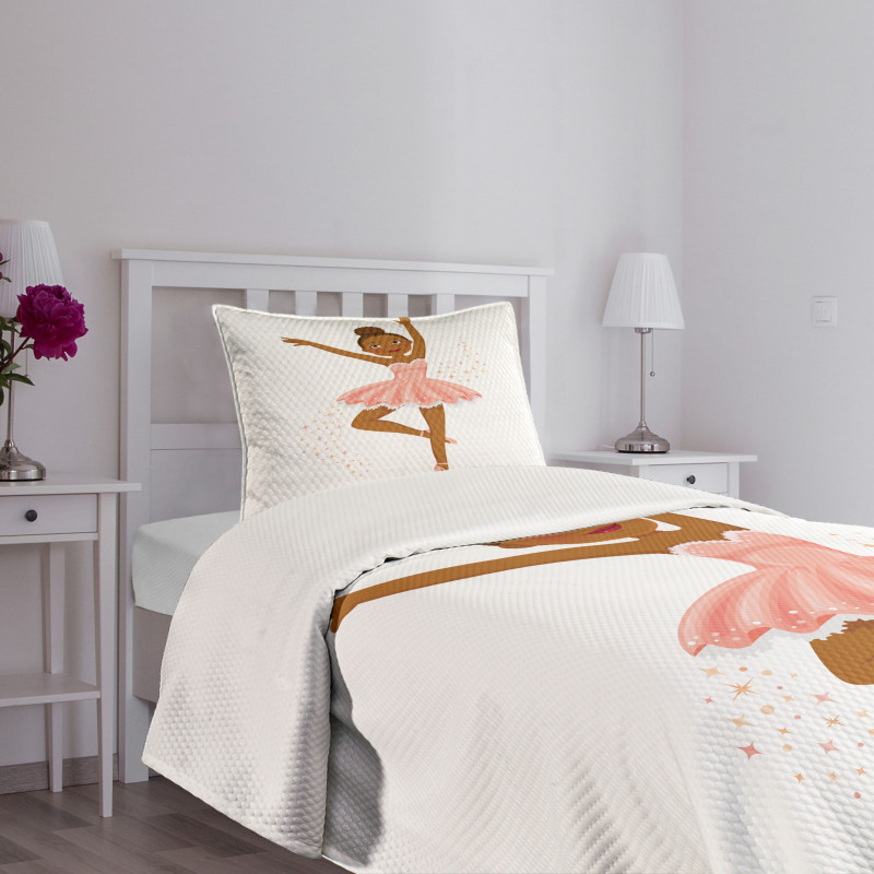 Ballerina Dancing Kids Bedspread Set