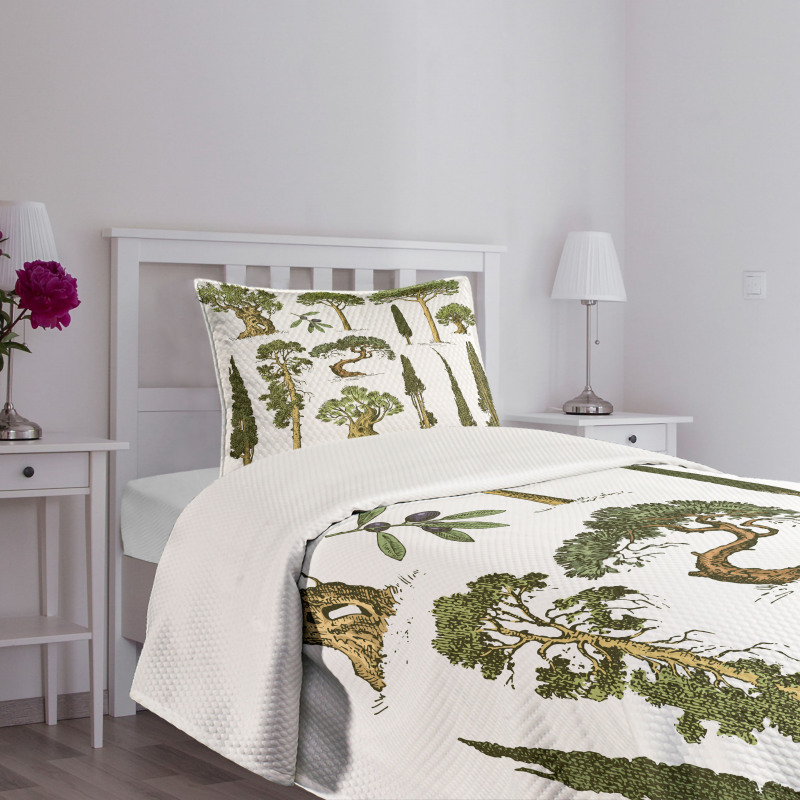 Forest Growth Ecology Bedspread Set