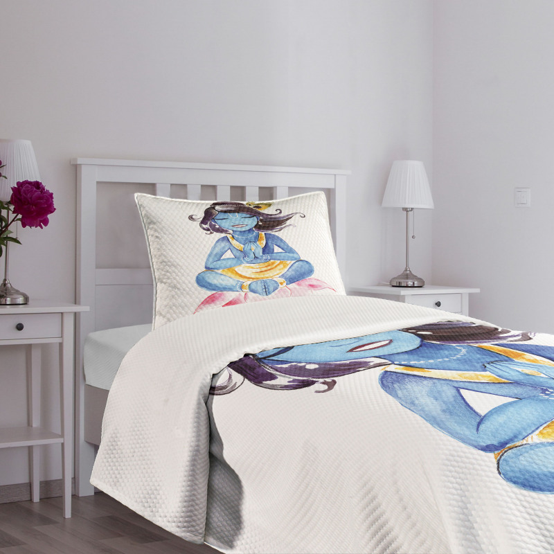 Happy Ancient Character Form Bedspread Set