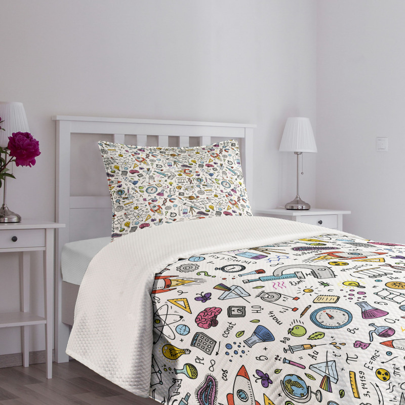 Science Laboratory Bedspread Set