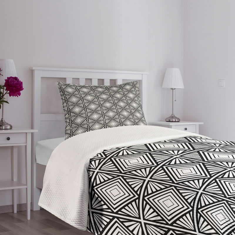 Geometric Mosaic Shape Bedspread Set