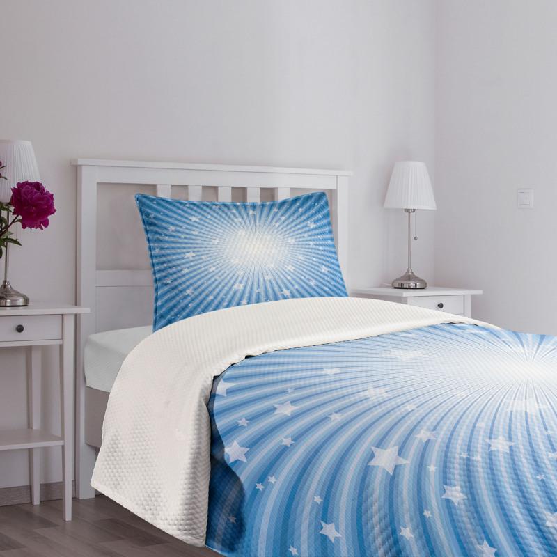 Retro Burst Stars Bedspread Set