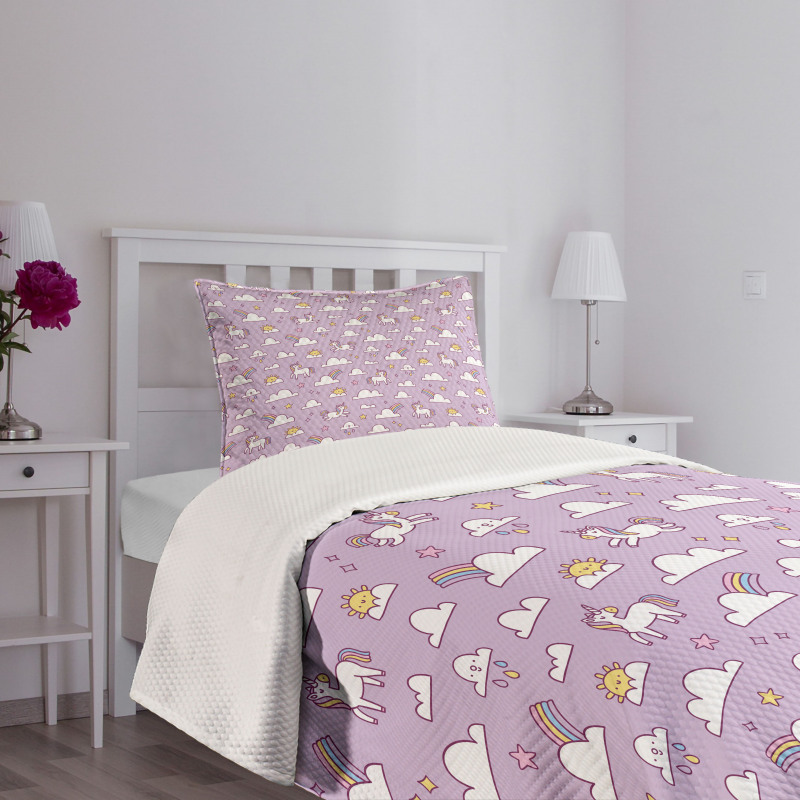 Rainbow Animals Bedspread Set