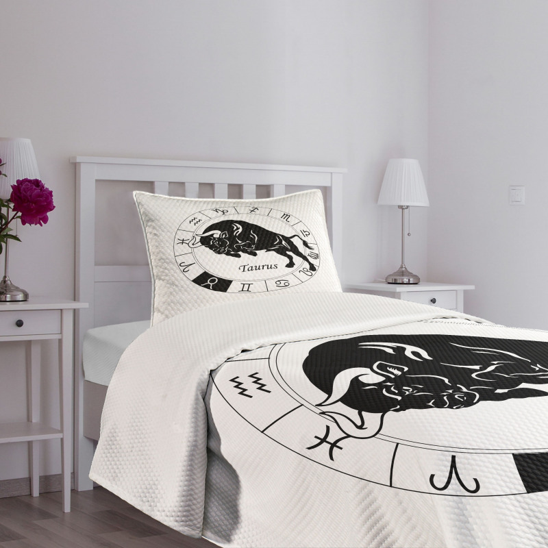 Mythical Ox Signs Bedspread Set