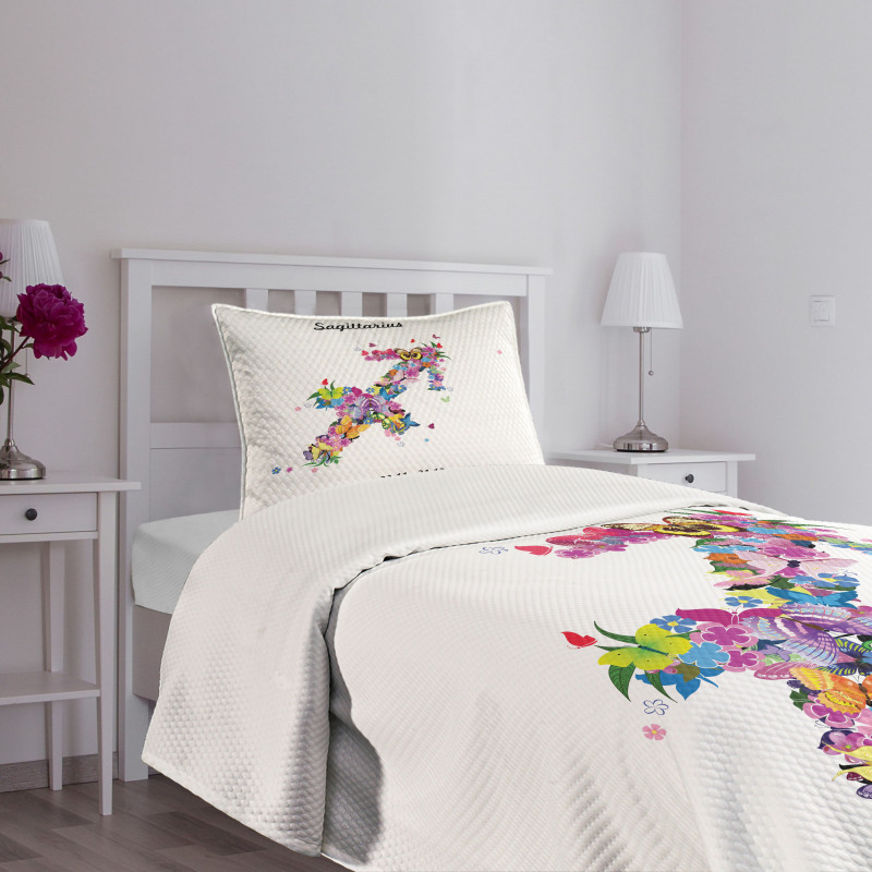 Arrow Flowers Bedspread Set