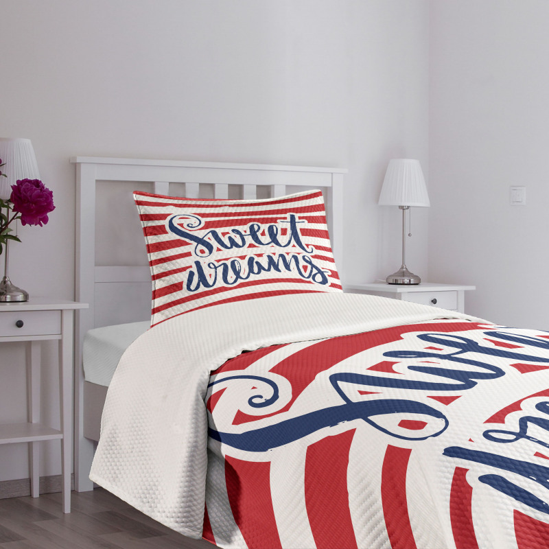 Nautical Striped Bedspread Set