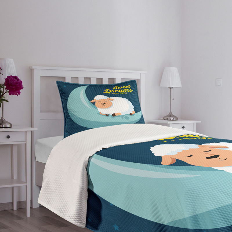 Night Sky Sheep Bedspread Set