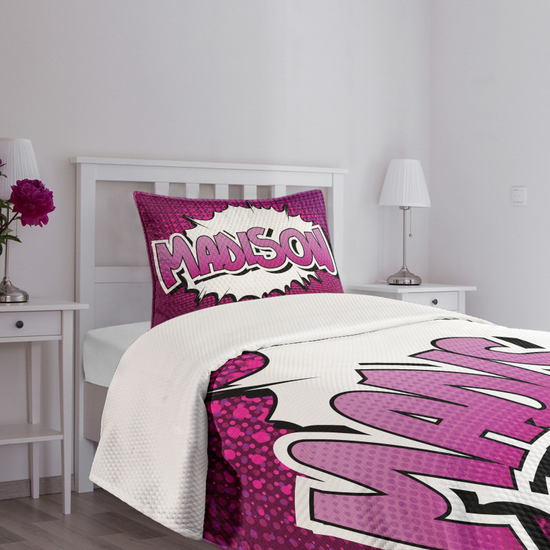 Girls Birthday Cartoon Bedspread Set