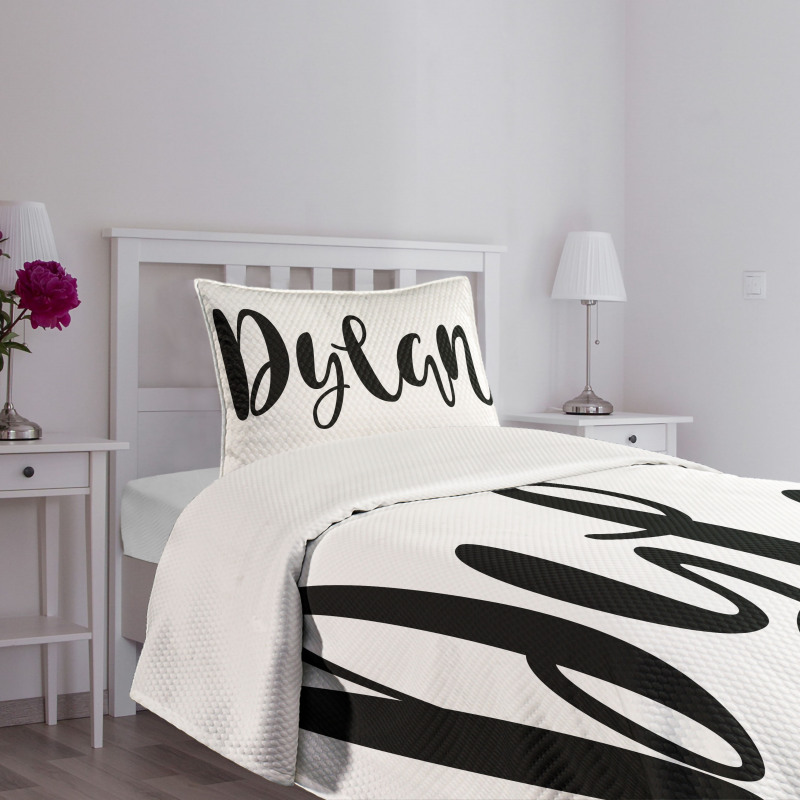 Font Design Bedspread Set